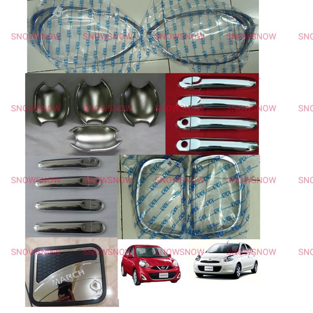Paket Garnish Depan Belakang Outer Handle Tank Cover March 2014 1 2 Lubang 4pcs 5 pcs Chrome