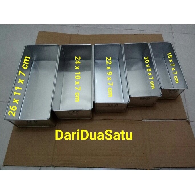 Cetakan Loyang Roti Tawar Brownis Puding 1 Set (5pc)