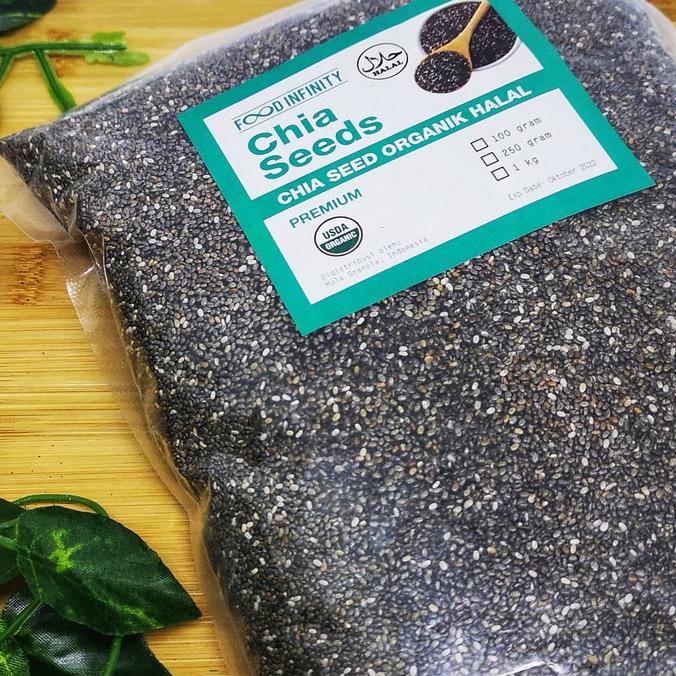 

PREMIUM chia seed 1 kg HALAL USDA organik meksiko