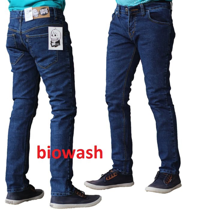 CELANA JEANS PRIA CHEAPMONDAY PENSIL RIPPED SKINNY SLIMFIT STRETCH AS-10 - BIRU MUDA,hitam 32