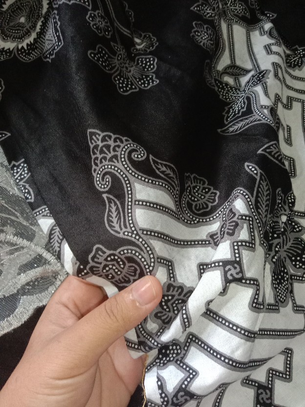 (bisa Cod ) Ada Anak! Shopashop Solo Batik Couple Brukat Tille Azurra Motif Pager Selendang//ory Ljf