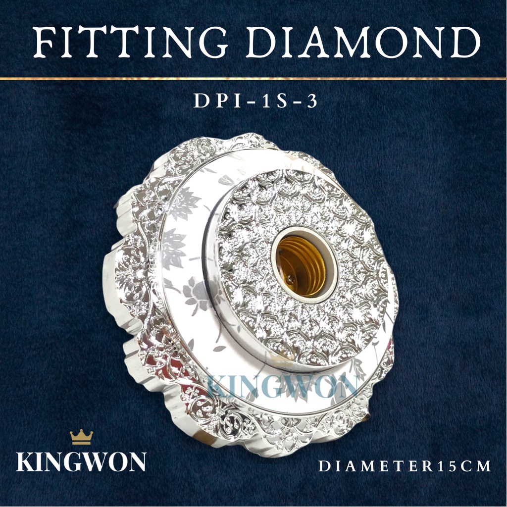 FITTING LAMPU PLAFON HIAS DIAMOND DPI 1S 3 KINGWON E27