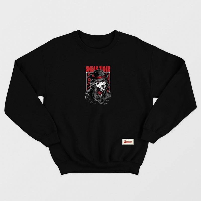 Sweater Crewneck Pria Distro Original Putih Switer Oblong Cowok Brand Lokal Bandung Unisex Ori Cowo