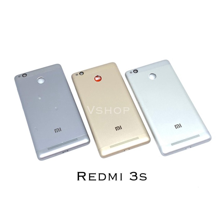 Backdoor Casing Belakang Tutupan Baterai Xiaomi Redmi 3S Redmi 3 Pro - Grey ORIGINAL