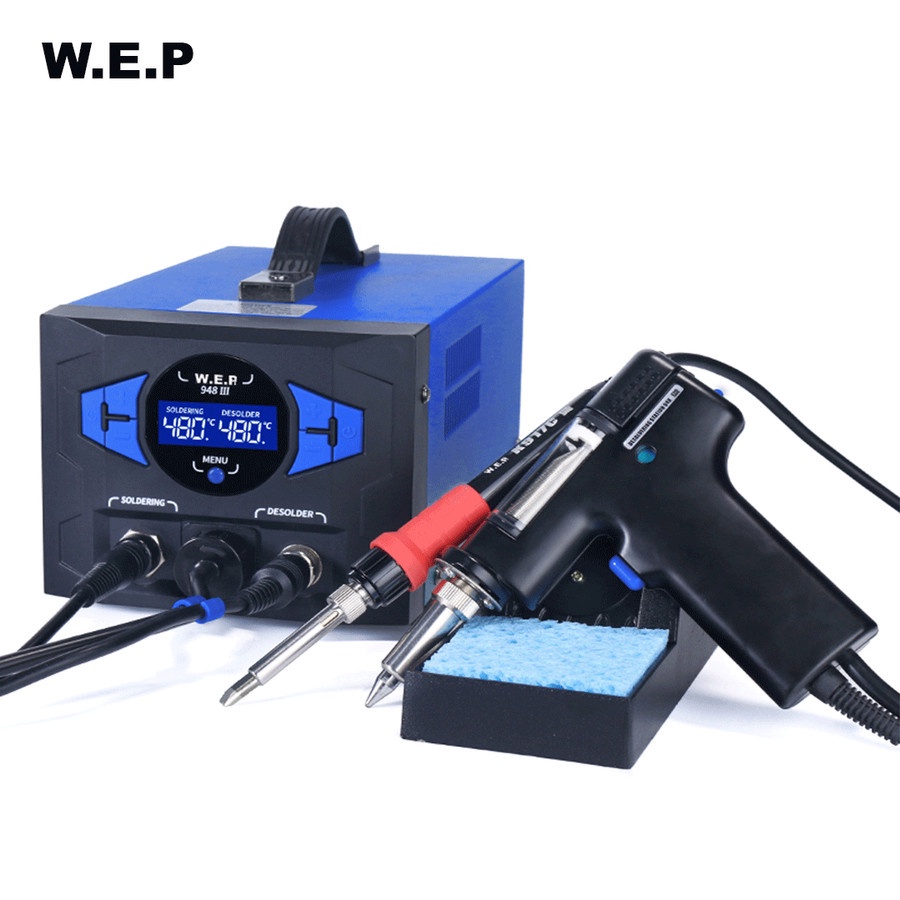 WEP 948 III 2 in 1 Desoldering Digital And Soldering Station 200c-480c