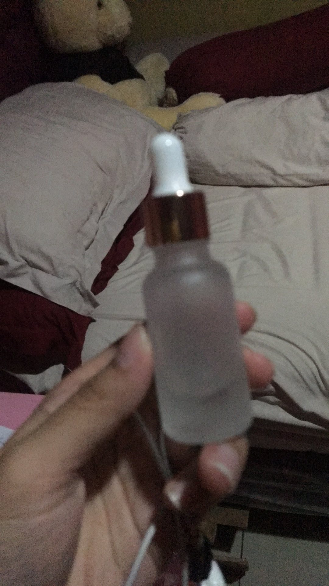 Botol Tetes Obat Cair 20ml Botol Serum 20 Ml Moon Frost White Rose Gold Botol Essential Oil