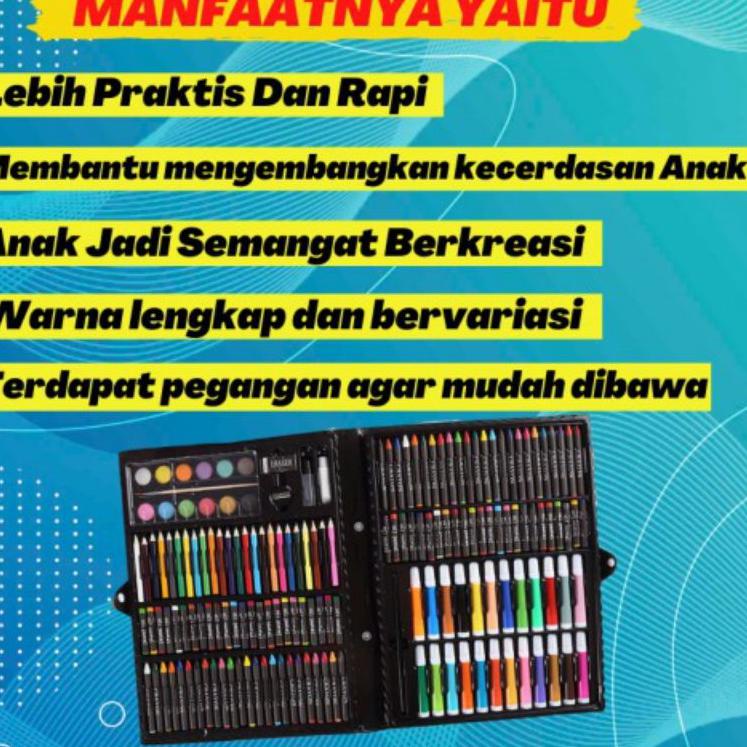 

(ATC) Pensil Warna Crayon ISI 150PCS Set Anak Spidol Warna Alat Gambar Lengkap Mewarnai Pastel Lukis NC88