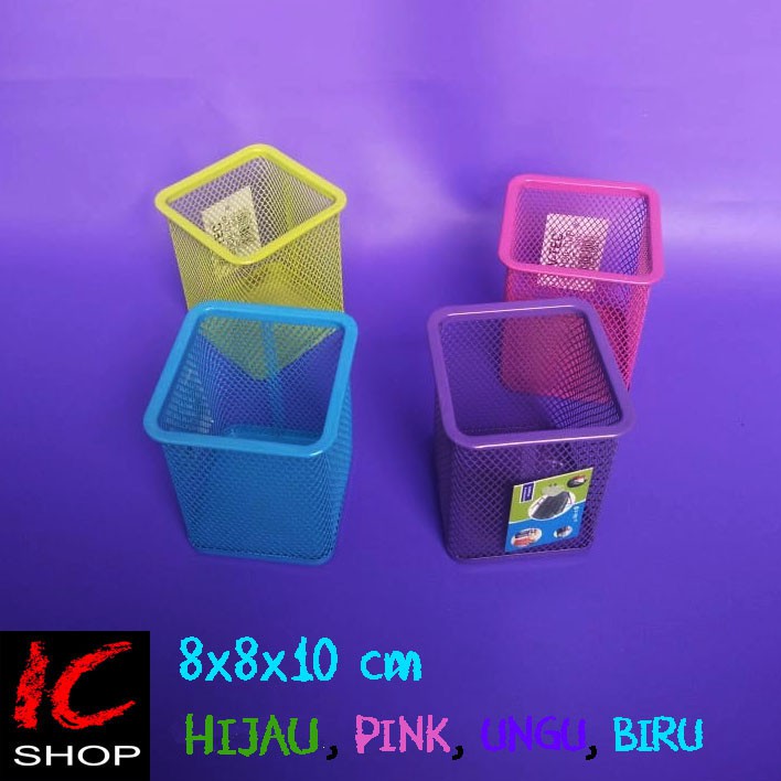 pencil cup kotak warna / keranjang ATK | Shopee Indonesia