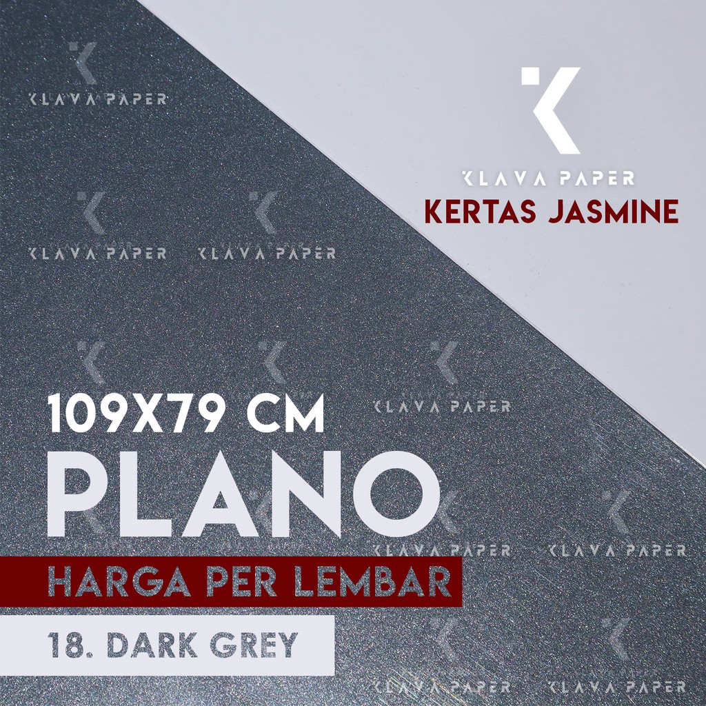 Kertas Jasmine Plano 109x79cm 220gsm  DARK GREY / ABU-ABU TUA Paper Flower Undangan