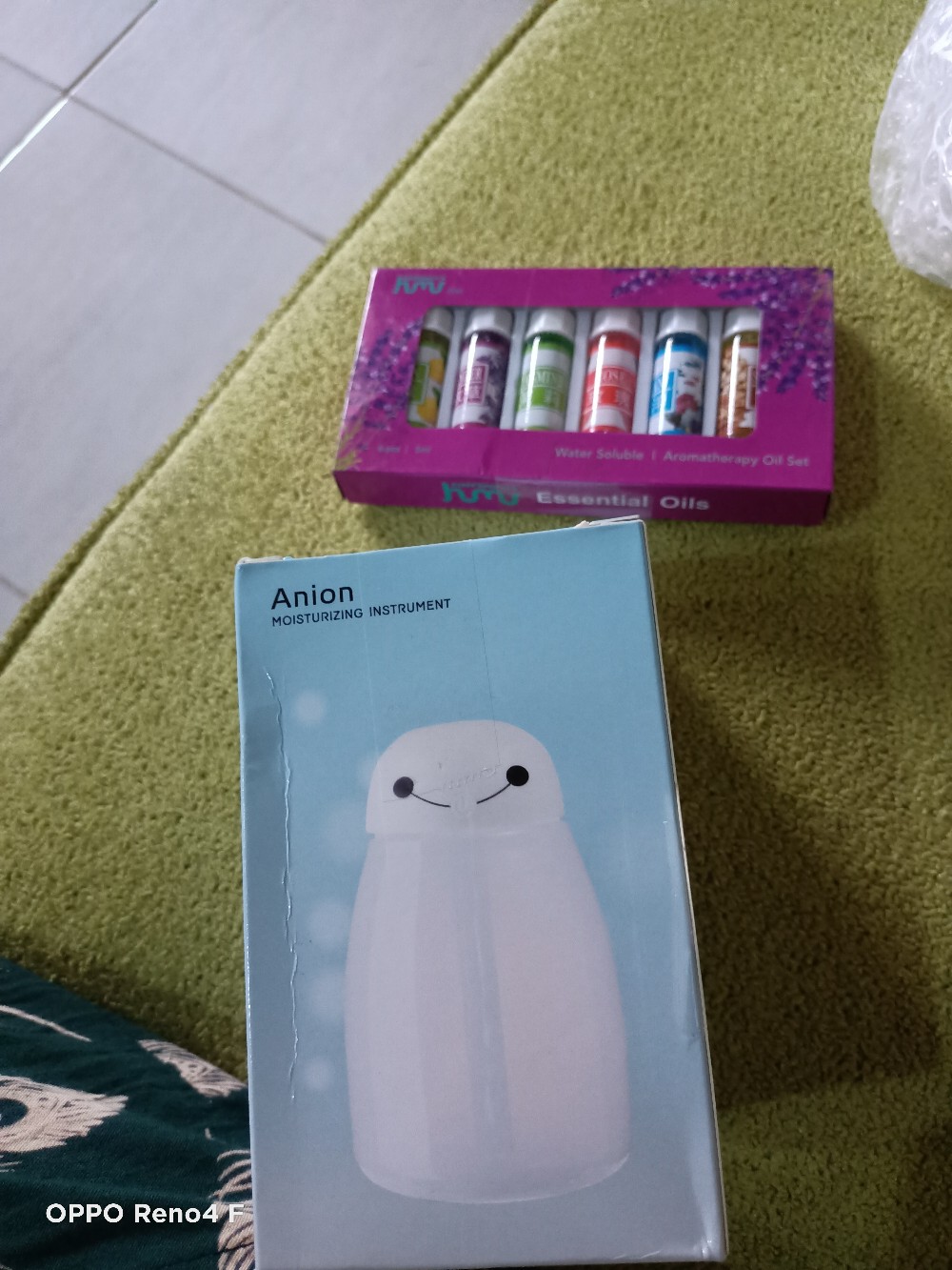 Humidifier Humidifer Diffuser Aromatherapy Aromaterapi 400ml Mini Portable Murah Baymax Led Rgb