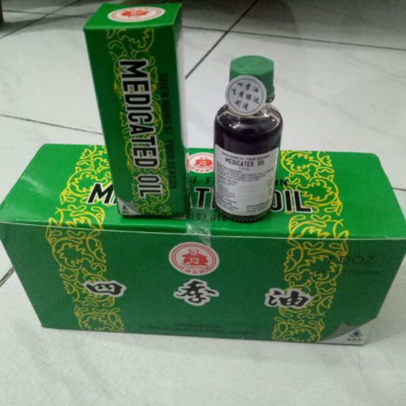ORIGINAL MINYAK ANGIN FOUR SEASON MEDICATED OIL 12 ML SSA SECIYU SI JI YOU MURAH