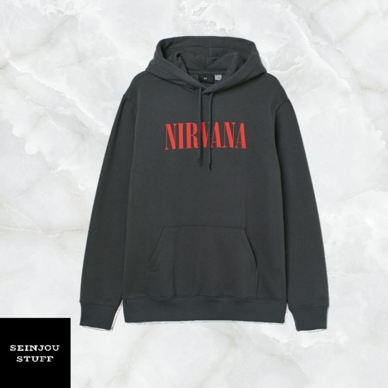 NIRVANA DARK GREY HOODIE H&M