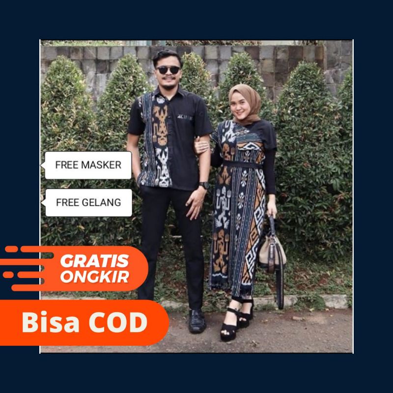 COUPLE TENUN AURORA TENGKORAK ASMAD DRESS COUPLE TENUN