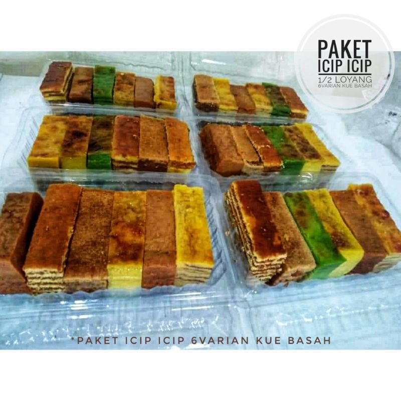 

paket icip kue basah khas palembang asli palembang