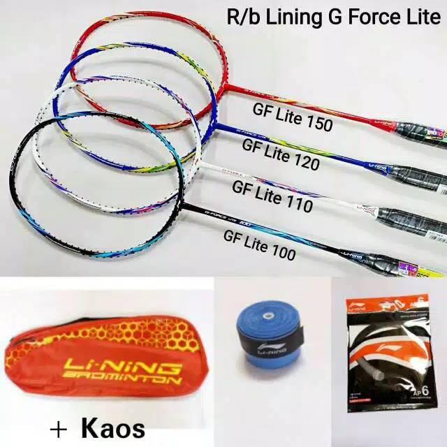 Raket Badminton Li-Ning G Force Lite 100 / 110 / 120 / 150