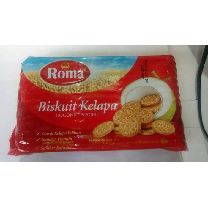 

ROMA BISKUIT KELAPA 300GR 300G 300 GR GRAM PAK DUS BESAR WAFER COCONUT