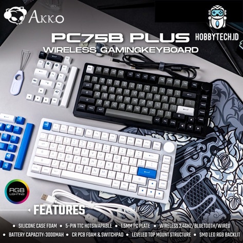 Akko PC75B Plus Wireless Gaming Keyboard Mechanical