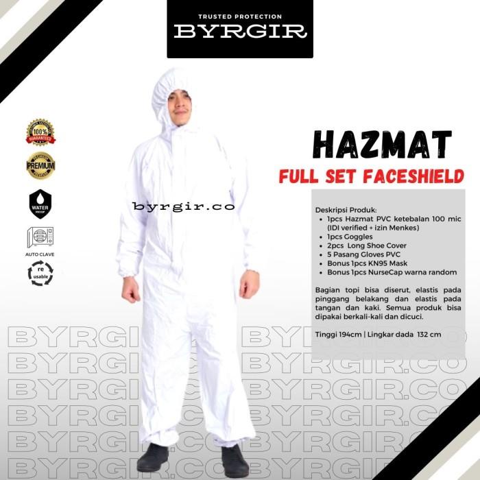 Medical Byrgir Hazmat Level 3 Lengkap Full Set Baju Apd Coverall Bisa Dicuci
