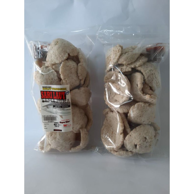 

Krupuk/Kemplang Kulit Tenggiri merk Sari Laut asli Belinyu Bangka