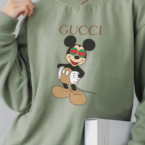 Sweater Mickey Mouse Gucc Iconic Terbaru | Sweater Wanita &amp; Pria | Dhea Fashion