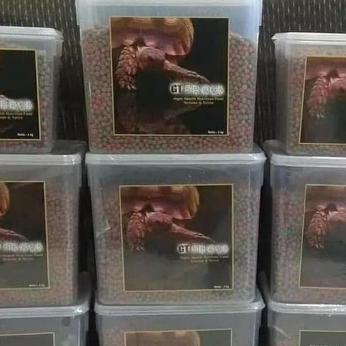 

Pelet/Makanan Kura Darat Gtf/Gt Freek Berat 500 Gr Warna Merah Hijau Botolpink1