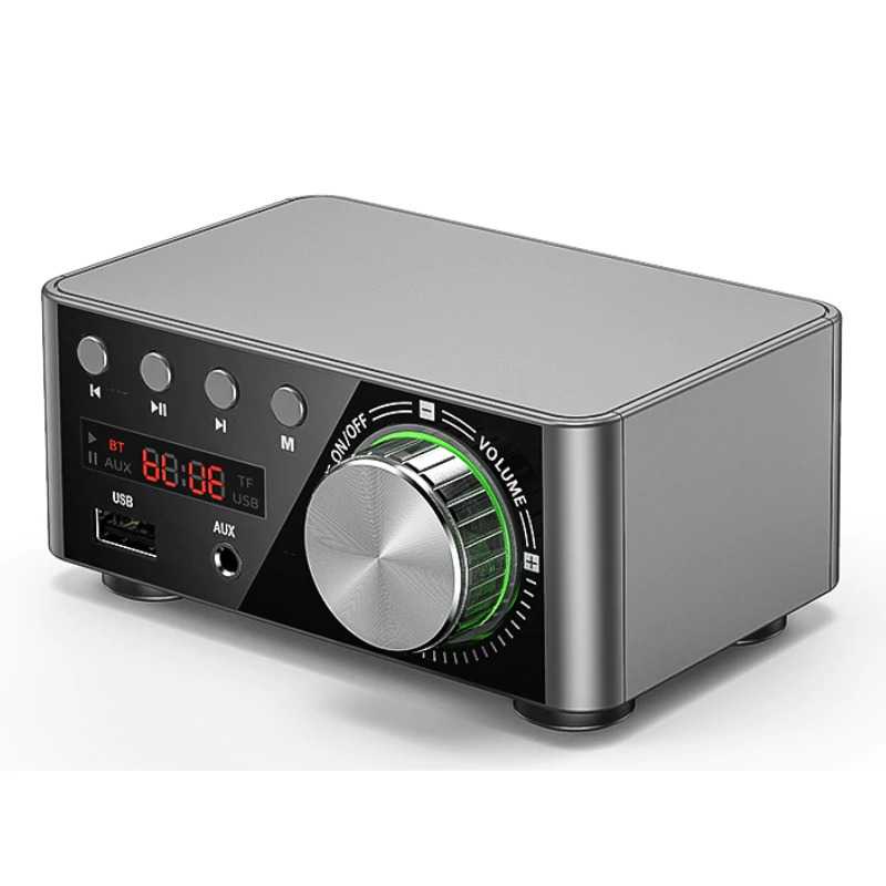 Audio Speaker Amplifier HiFi Bluetooth 5.0 50Wx2 / Speaker Amplifier Portable Bluetooth Full Bass / Amplifier Bluetooth Karaoke Class D / Amplifier Mini Subwoofer Mixer Super Bass /Amplifier Dengan USB Port Untuk Semua Device / Amplifier Multifungsi Murah