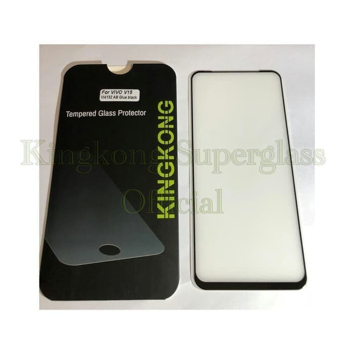 kingkong tempered glass FULL Vivo V15 antigores kaca