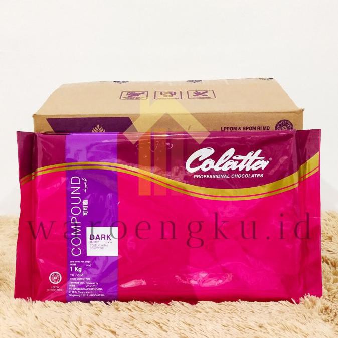 

COLATTA Dark Chocolate Coklat Compound 1kg BIG SALE Kode 541