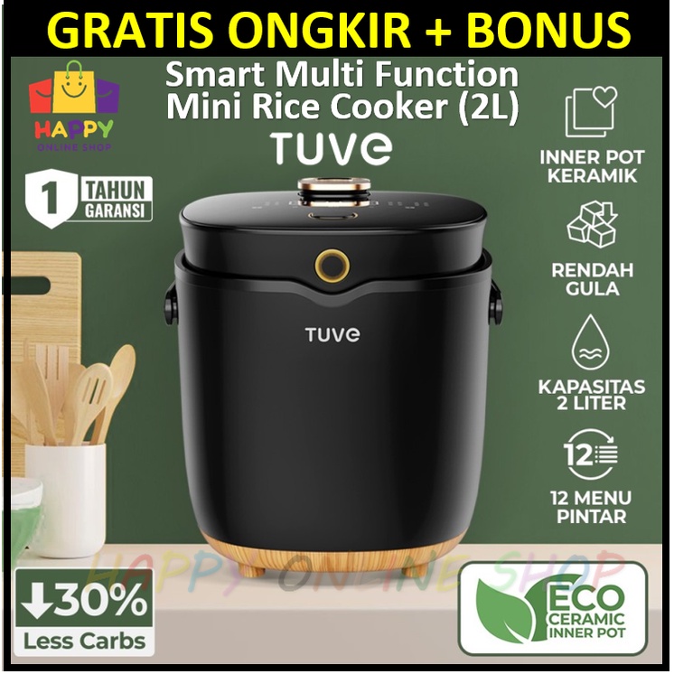 TUVE Rice Cooker Low Carbo Multi Function 2L ( 1 Liter Nasi Low Carbo) Low Carb Penanak Nasi Rendah Gula Karbo