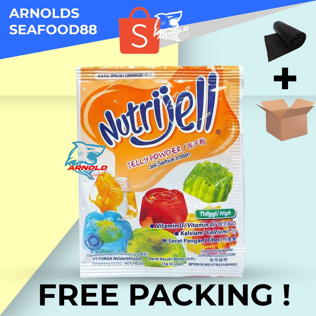 

Nutrijell Agar Agar 1pc Jelly Powder Rasa Orange/Nutrijell rasa jeruk