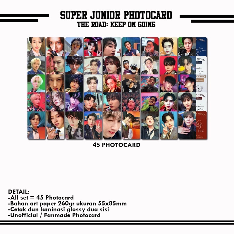 SUPER JUNIOR THE ROAD KEEP ON GOING PHOTOCARD