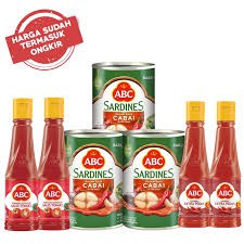 

[SALE] Paket ABC Sarden cabai 155 + Saus sambal EP 135 + Saus tomat 135