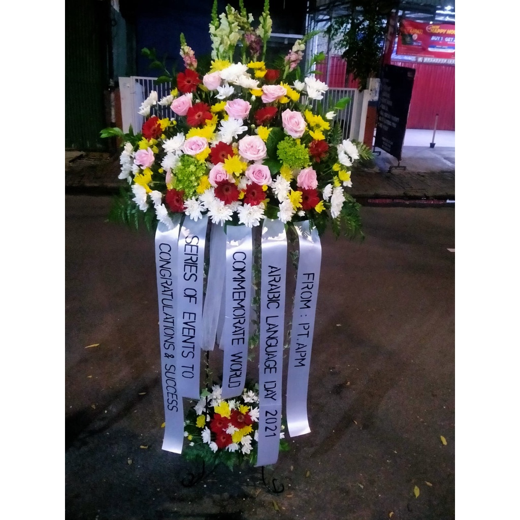 STANDING FLOWER WEDDING - BUNGA STANDING CONGRATULATION OPENING