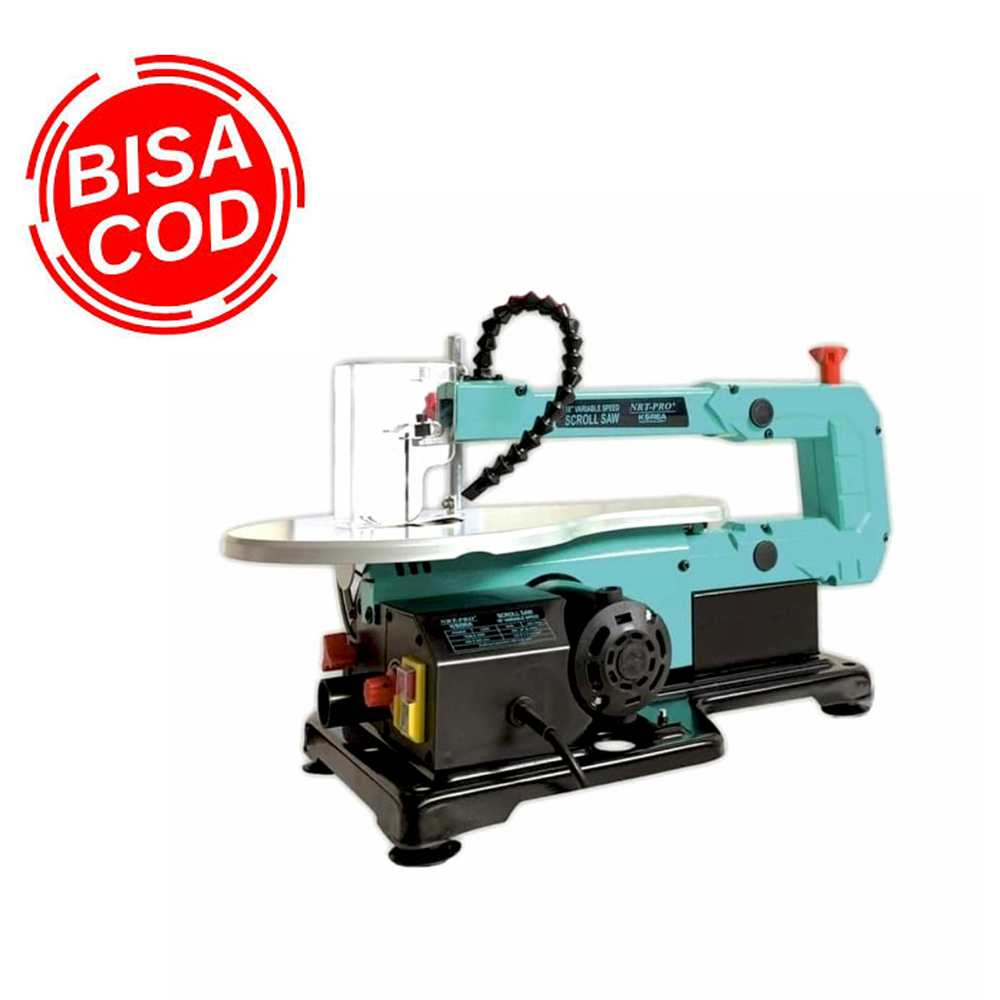 PROMO NEW NRT PRO Scroll Saw 16 Inch Mesin Gergaji Triplek Ukir Jigsaw Duduk FREE