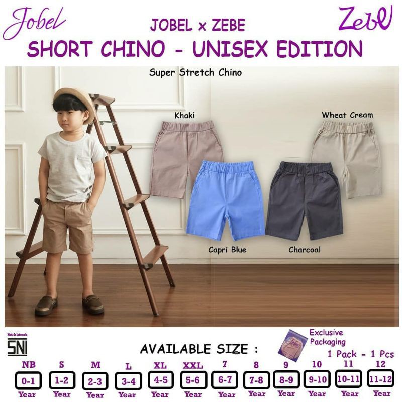 Kazel Jobel x Zebe Short Chino Unisex Edition