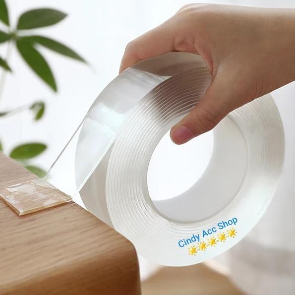 

Bestseller YKAT Double Tape Roll Sebaguna Solatip Ajaib Transparan Nano Lem Bening Isolasi Ajaib E8