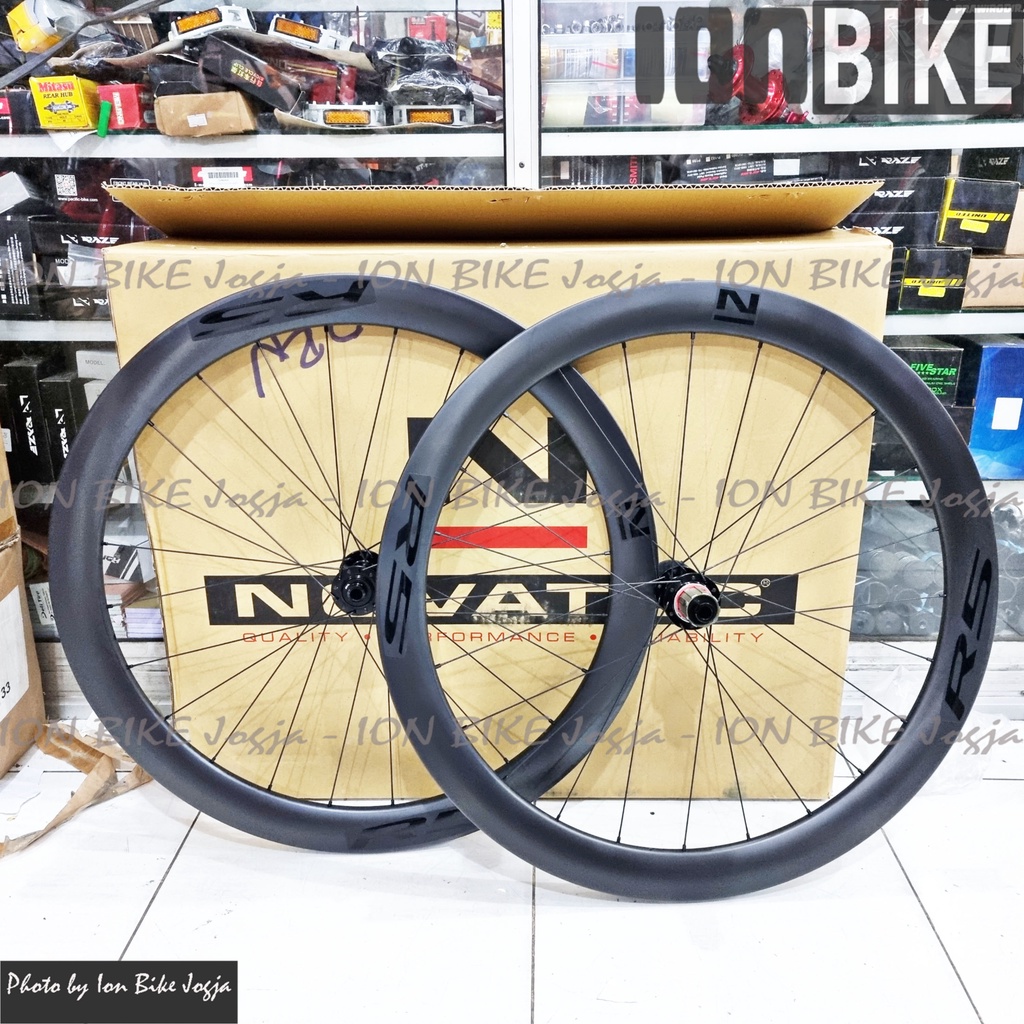 Wheelset 700c Novatec R5 Discbrake Carbon Wheel Set 700 C Sepeda Balap Roadbike Road Bike Disc Brake