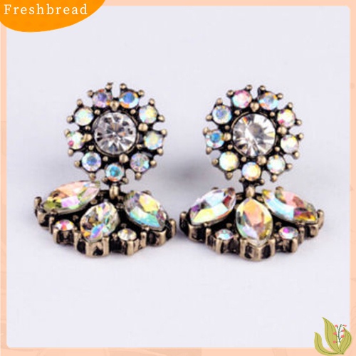 [Fresh] Anting Tusuk Bahan Resin Motif Bunga Bohemia untuk Wanita