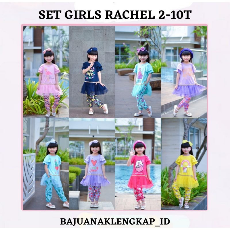 [ RACHEL ] By WINNER RACHEL TILE SET BAJU SETELAN ANAK PEREMPUAN BAJU LUCU COUPLE ADIK KAKAK TUNIK S