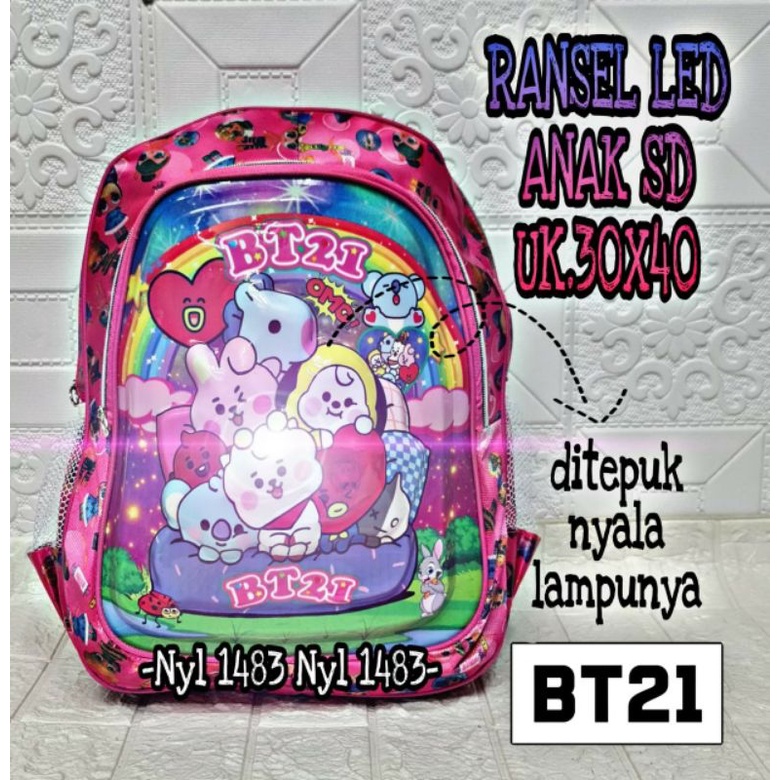 &quot;aurabagss&quot; - Tas Anak Ransel Anak Perempuan LOL LED ,Ransel Anak Sekolah PAUD TK  Backpack Anak Bisa Bunyi &amp; Ada Lampu Terbaru Ala &quot;aurabagss&quot;