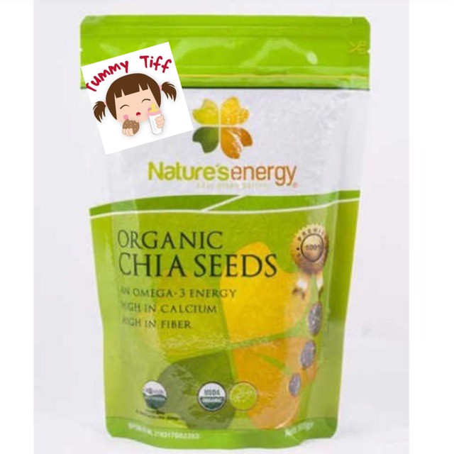 Natures Energy Organic Chia Seed chiaseed chia seeds 100gr MPASI lemak tambahan