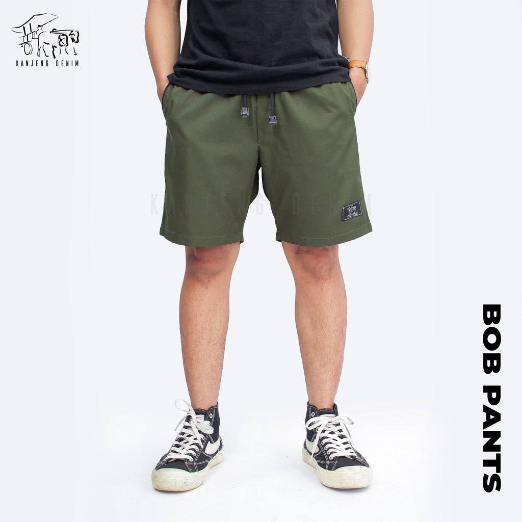 KANJENG DENIM| CELANA PENDEK BOB'S PANTS/SWEET PANTS DARK ARMY