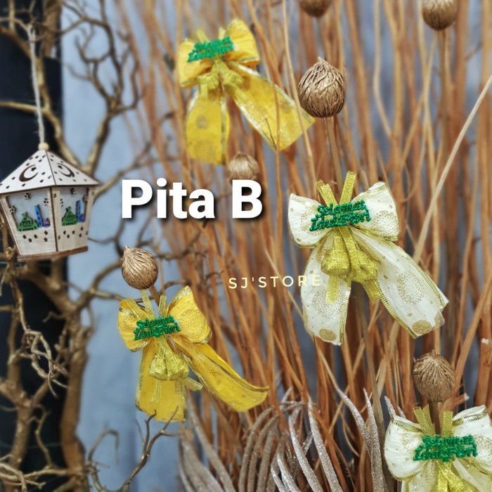 

Aksesoris pita hiasan gantungan hampers lebaran idul fitri ramadhan