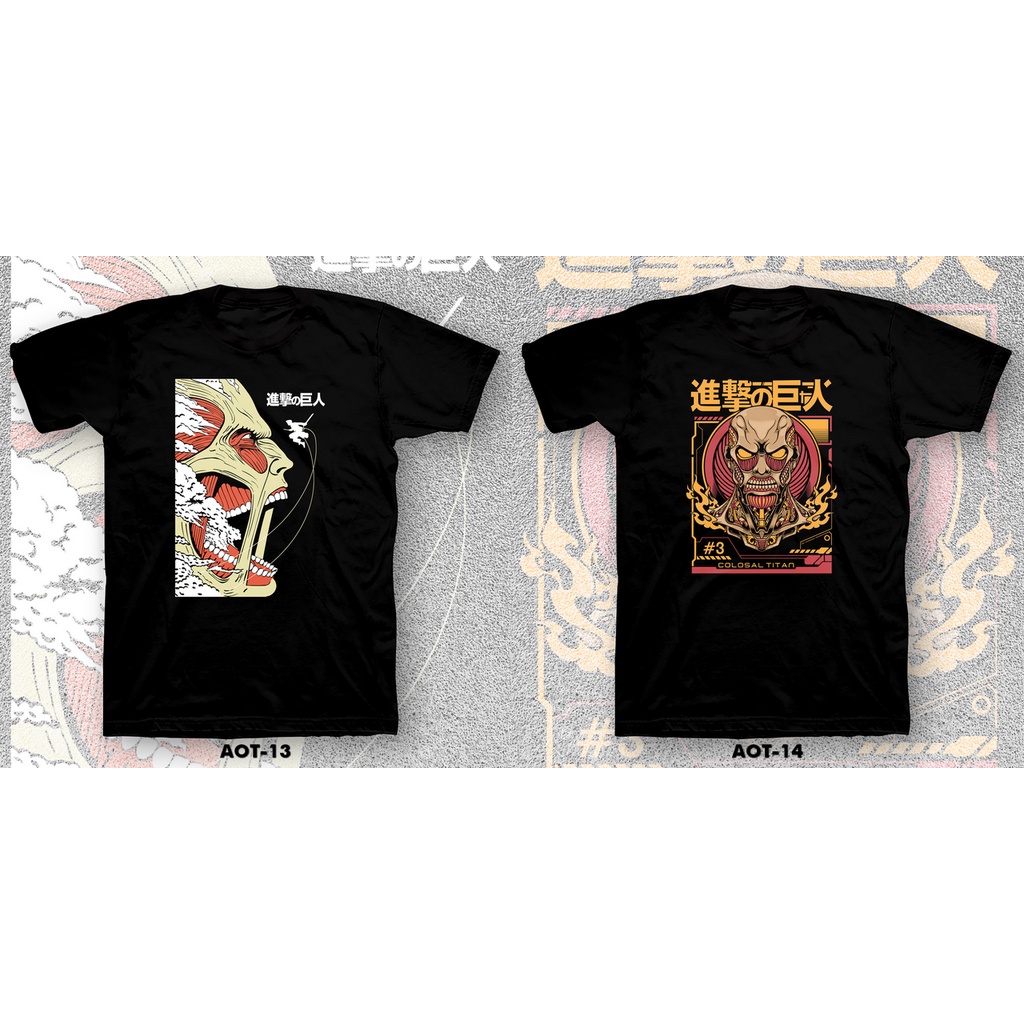 KAOS / TSHIRT 24s - ANIME/MANGA ATTACK ON TITAN .02