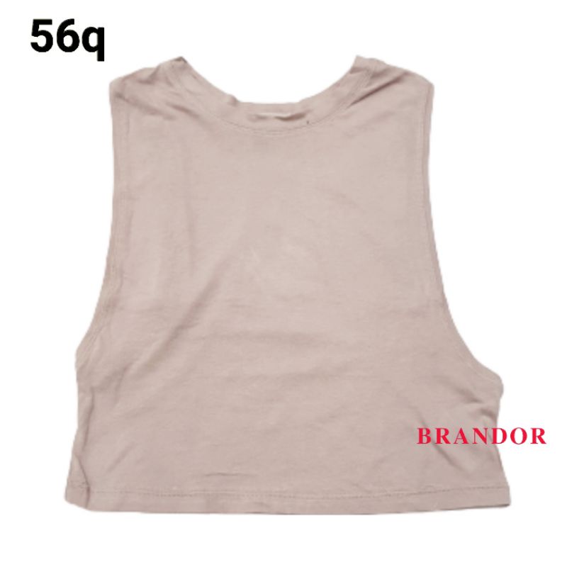 FBS56 - ACTIVE CROPPED MUSCLE TEE  By F21-3