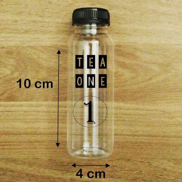 

Stiker sticker label transparan botol 250 ml 4x10cm