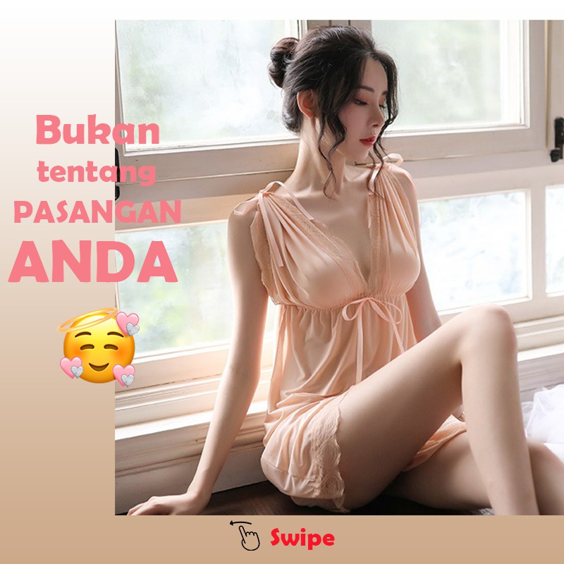 d1976 Baju Haram Lingerie Lingeri Lingery Wanita Jumbo Sexy Hot Size M L XL 2XL 3XL OFL-F352-2