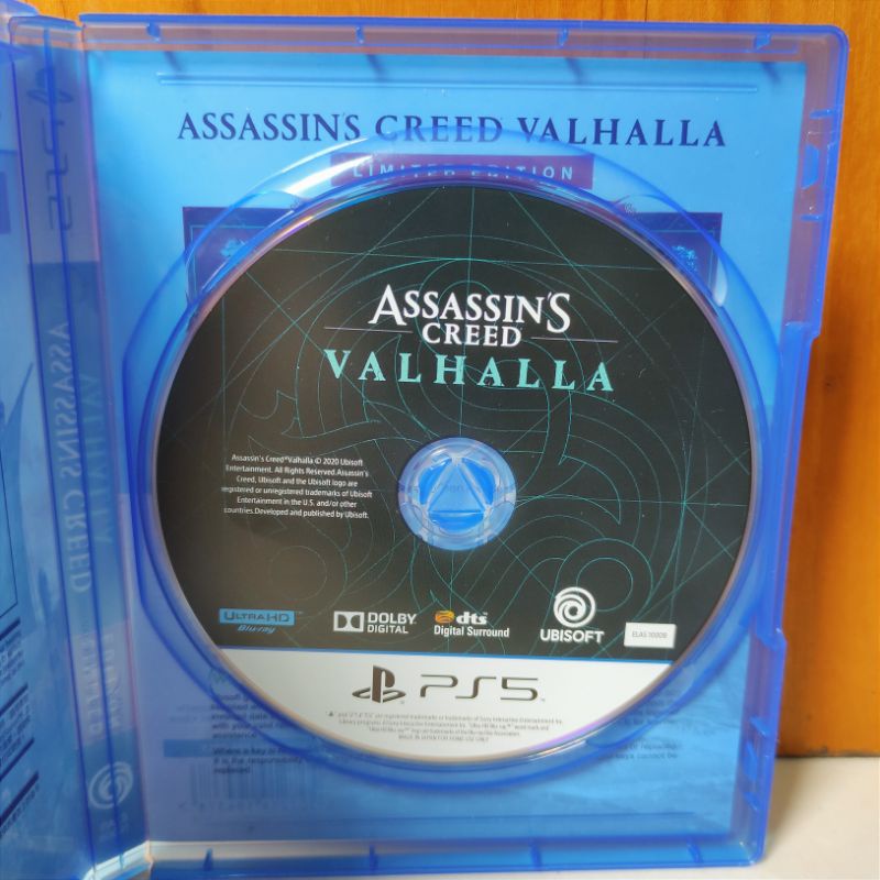 Assasins Creed Valhalla PS5 Kaset Assassins Creed Valhalla Playstation PS 5 Assassins Valhalla Region 3 Asia Assassin Reg 3 CD BD Game Games Ps4 Original asli mainan origins unity odyssey syndicate petualangan black flag thor war limited edition assasin