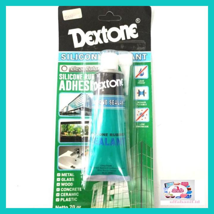 

Rew5Ey- Lem Kaca Dextone/Lem Aquarium/Silicone Sealant Dextone 70 Gram - Clear Bening Ft54Yt5-