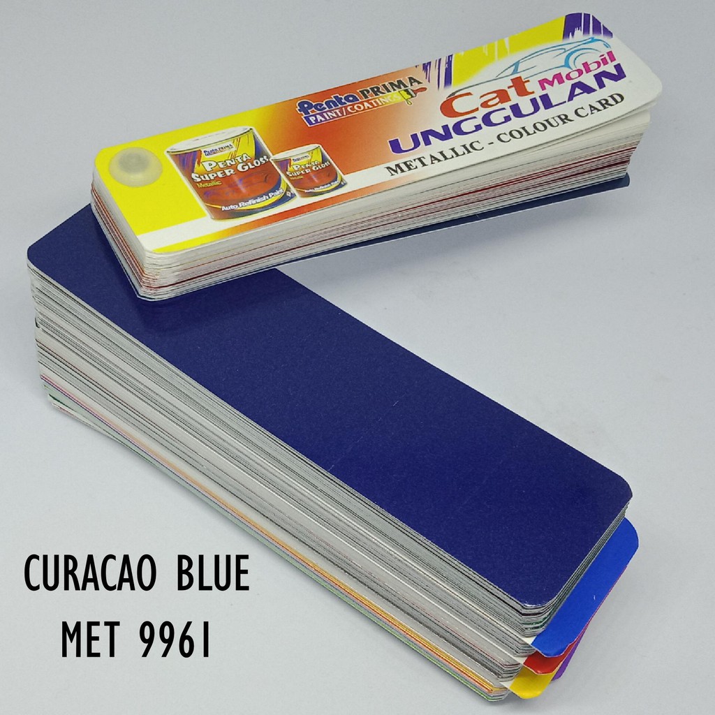 CAT PENTA CURACAO BLUE 9961 200 gram - cat penta blue - cat penta biru - cat motor biru - cat penta super gloss